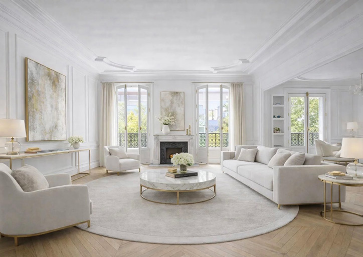 Haussmann-style flat in Paris's 7th arrondissement